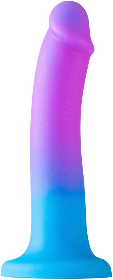 8'' Liquid Silicone Realistic Dildo,Gradient Color Penis for Vaginal and Anal Sex,Adult Sex Toy G-spot Prostate Orgasm,Lifelike Dick with Strong Suction Cup Compatible Strap-on Harness