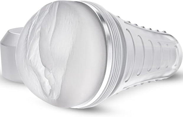 Male Masturbator Realistic Pocket Pussy Vagina Textured with 7.5in Depth Soft and Fleshy Texture,Penis Training Masturbators Sex Machine Toy for Men (Transparent)