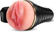 Male Masturbator Realistic Pocket Pussy Vagina Textured with 7.5in Depth Soft and Fleshy Texture,Penis Training Masturbators Sex Machine Toy for Men (Transparent)