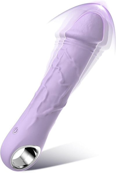 BGGOOD 7.1 Inch Realistic Silicone Dildos - Clitoris G Spot Dildo Vibrator Wand with 10 Vibrates, Sexual Toy Female Adult Sex Toys for Women Couples Pleasure