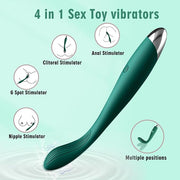 Adult Sex Toys for Women,Clitoral G Spot Vibrator with 10 Powerful Vibrating Modes,Clitoral Nipple Stimulator Finger Bullet Vibrators Waterproof Strapless on Dildo Anal Toys for Couple