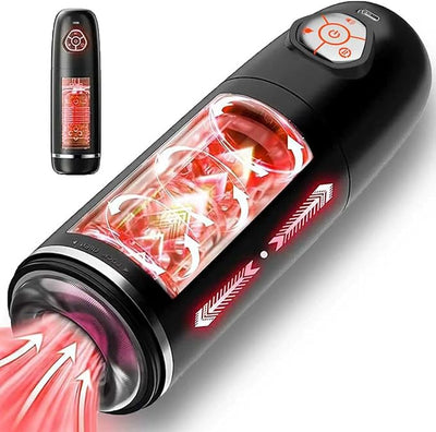 Newly Masturebastorfor Men Sucking Thrusting Machine Silicone Pocket Puzzy Butt Realistic Masterburbatar Hands Free Adult Toys Mastusbar Male Masturebastor for Men Sweater A-06