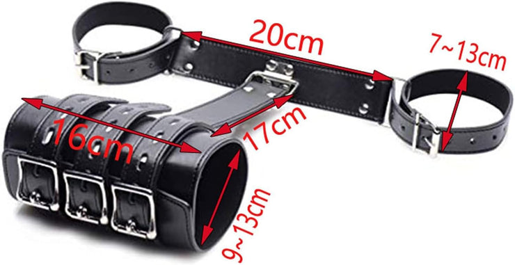 BDSM Handcuffs Sex Bed Adult Set, Sex Bondage Restraints Straps Cuffs, Adjustable Pu Leather Sex Leash Bondage Fetish Handcuffs Kit Cuff Restraint Set Couples Adult Sex Toys for Couple Sex Play