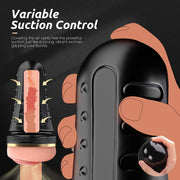 Male Masturbator Realistic Pocket Pussy Vagina Textured with 7.5in Depth Soft and Fleshy Texture,Penis Training Masturbators Sex Machine Toy for Men (Transparent)