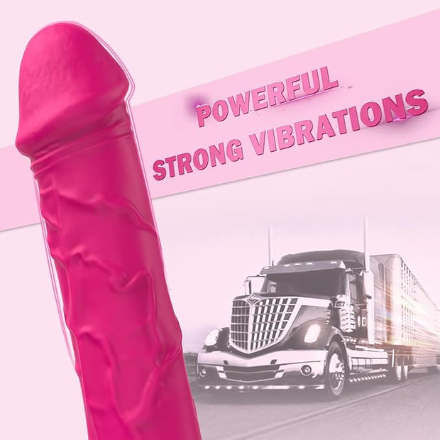 BGGOOD 7.1 Inch Realistic Silicone Dildos - Clitoris G Spot Dildo Vibrator Wand with 10 Vibrates, Sexual Toy Female Adult Sex Toys for Women Couples Pleasure