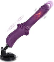 Sex Toys Dildo Vibrator Machines - 12.85 Inch Realistic Dildos with 10 Vibration & 3 Thrusting & Heating Modes, Adult Machine G Spot Clit Anal Toy with Removable Suction Cup for Women Men Couple