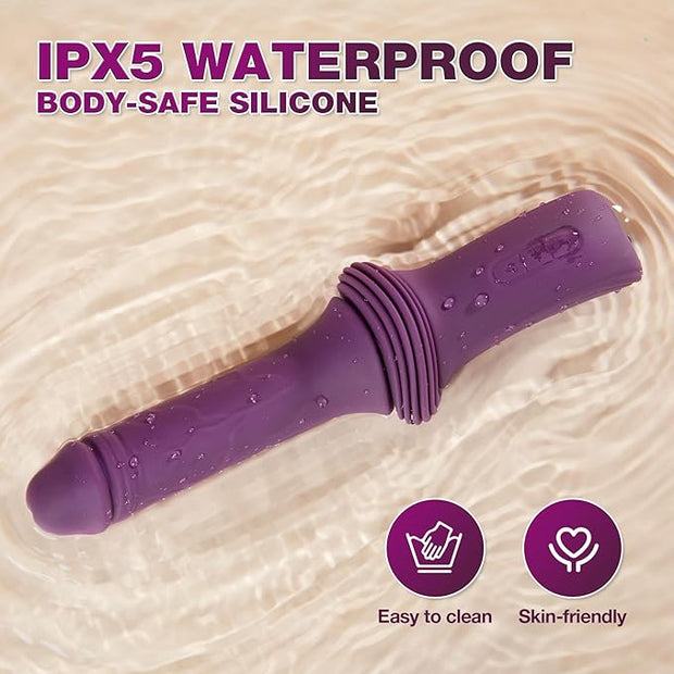 Sex Toys Dildo Vibrator Machines - 12.85 Inch Realistic Dildos with 10 Vibration & 3 Thrusting & Heating Modes, Adult Machine G Spot Clit Anal Toy with Removable Suction Cup for Women Men Couple