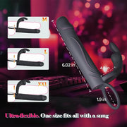 Vibrating Anal Butt Plug with Cock Ring Rabbit Clitoral Stimulator, Strap On Double Anal Dildo,Anal Couples Male Adult Sex Toys for Men Women,Fatdhu Small Penis Ring Vibrator Prostate Massager Sex Toy