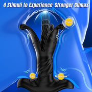 Prostate Massager Anal Toys, BEISAR Male Sex Toys for Men Sex Toy Anal Plug Adult Toys with 9 Tension Shock Flapping Thrusting Vibrating Butt Plug Anal Dildo New