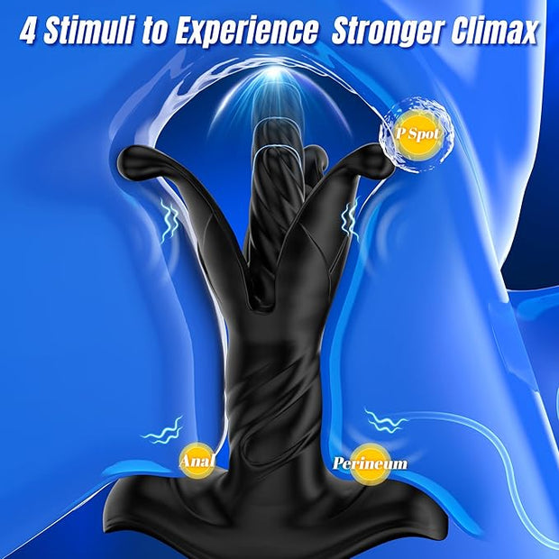 Prostate Massager Anal Toys, BEISAR Male Sex Toys for Men Sex Toy Anal Plug Adult Toys with 9 Tension Shock Flapping Thrusting Vibrating Butt Plug Anal Dildo New