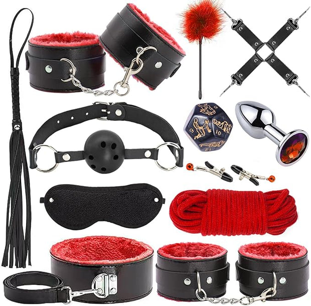 Bondage Restraints for Adult Toys, 12 Pcs Bondage Gear and Accessories Sex Toys for Women and Couples