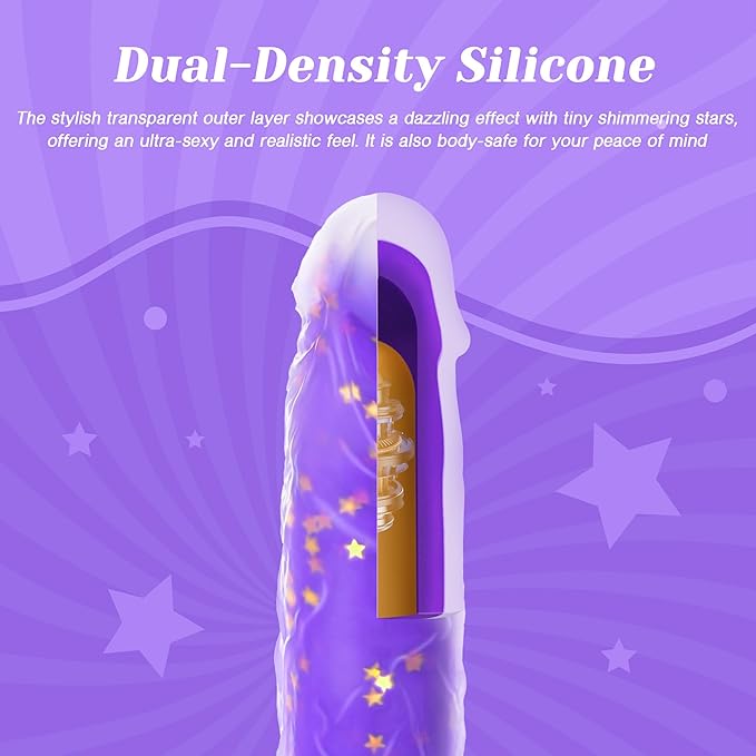 Tracy’s Dog Thrusting Dildo Vibrator - 9.25" Heating Realistic G-Spot Vibrator for Women Couples, Remote-Controlled Adult Sex Toy with 3 Thrusting Speeds, 10 Vibration Modes & Suction Cup Base