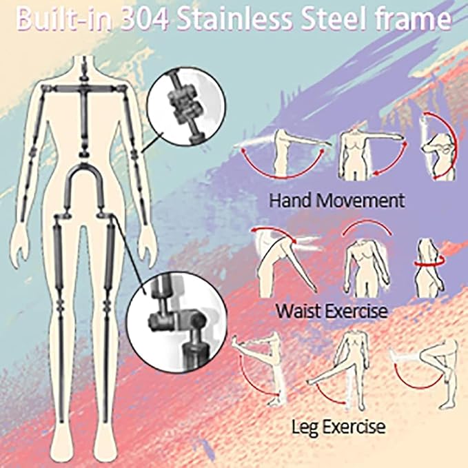 Realistic Sex Doll for Men with E-Cup Soft Jelly Breasts and 3D Tunnels, Full Size Sex Doll, Silicone Life Size Sex Love Dolls Full Body Female Torso Adult Sex Toy for Men