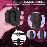 Vibrating Anal Butt Plug with Cock Ring Rabbit Clitoral Stimulator, Strap On Double Anal Dildo,Anal Couples Male Adult Sex Toys for Men Women,Fatdhu Small Penis Ring Vibrator Prostate Massager Sex Toy