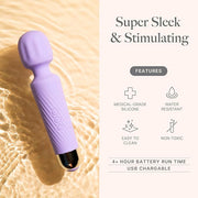 Ava Vibrator for Women – 4 Hour Battery Life | Water Resistant Body Safe Silicone | Clitoral Vibrators Sex Toy with 20 Patterns & 8 Speeds – Clit Stimulator Adult Sex Toys – Discreet Gift