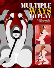 Sex Bondage BDSM Restraints Kit - UTIMI Collar Wrist Behind Back Restraint Ankles Cuffs with Blindfold and Adjustable Straps Handcuffs Sex Adult PU Leather Set BSDM Toys Couples Red