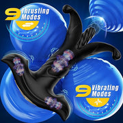 Prostate Massager Anal Toys, BEISAR Male Sex Toys for Men Sex Toy Anal Plug Adult Toys with 9 Tension Shock Flapping Thrusting Vibrating Butt Plug Anal Dildo New