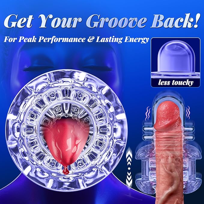 Male Masturbator Male Sex Toys - Sex Toy for Men with 10 Thrusting & 10 Real Tongue Licking Modes Blowjob Sex Machine Stroker for Training, Sex Toys Increase Endurance for Men Pleasure