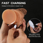 Remote Control Rotation Realistic Dildo