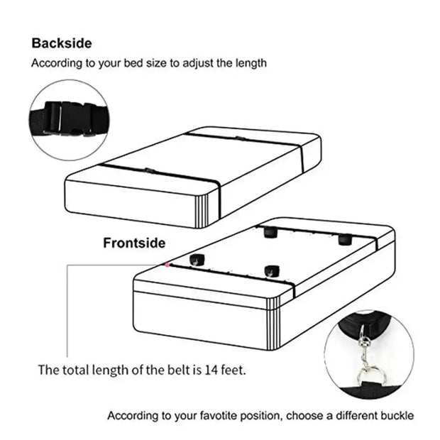 Under Bed Bondage Restraint Set