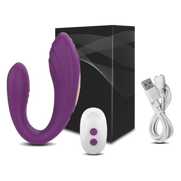 U Shape Wireless Remote Control Clitoris Vibrator