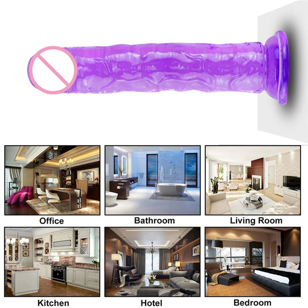 Realistic Crystal Jelly Dildos