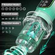 Telescopic Rotation Masturbator Cup