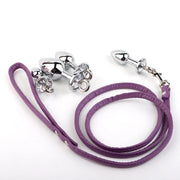 Traction Rope & Metal Anal Plug Set