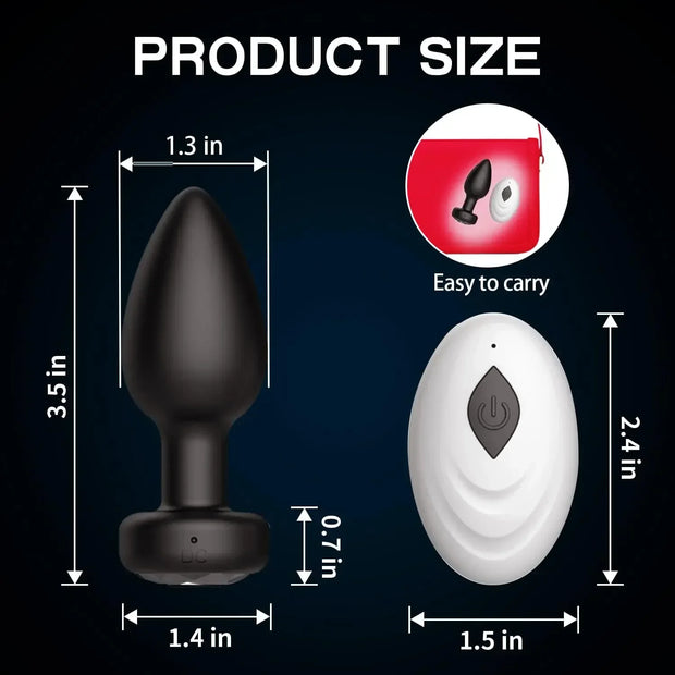 APP Remote Control Anal Plug Prostate Vibrator