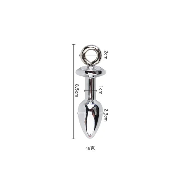 Traction Rope & Metal Anal Plug Set