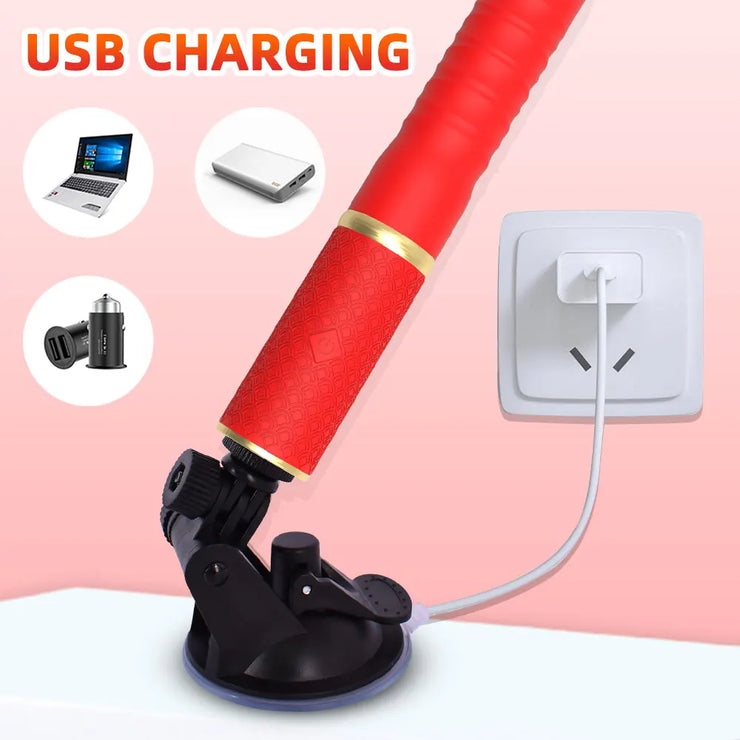 Anal Play Thrusting Dildo Vibrator