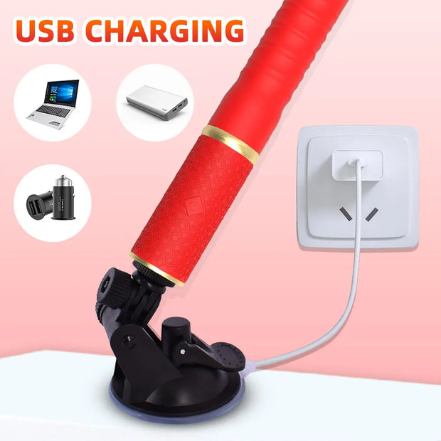 Anal Play Thrusting Dildo Vibrator