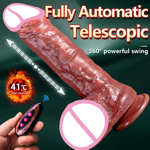Huge Heating Realistic Dildo Vibrator