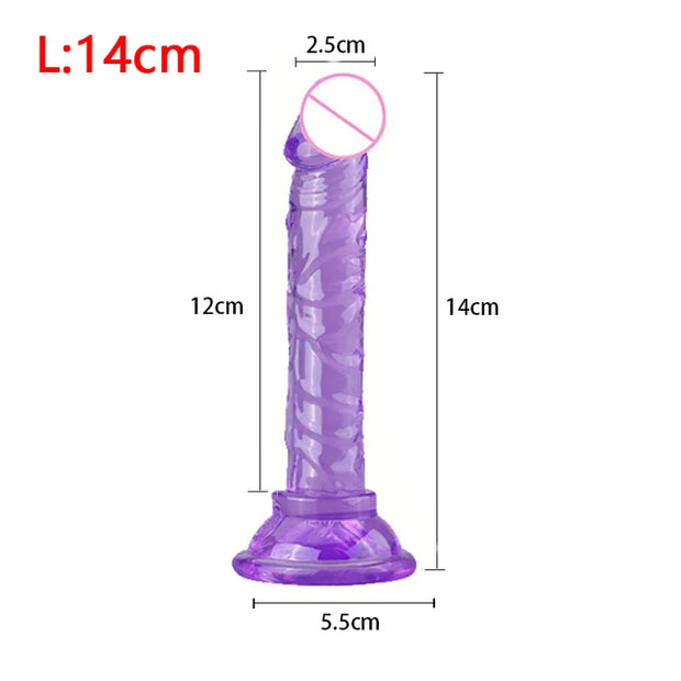 Realistic Crystal Jelly Dildos