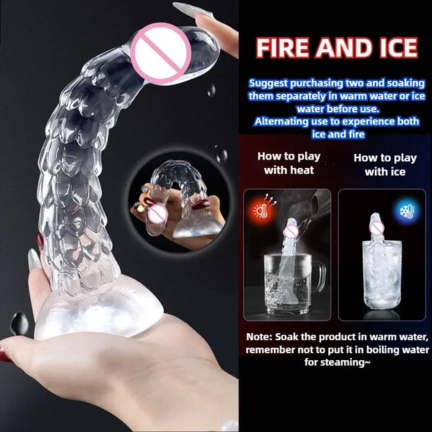 23cm Dragon Suction Dildo