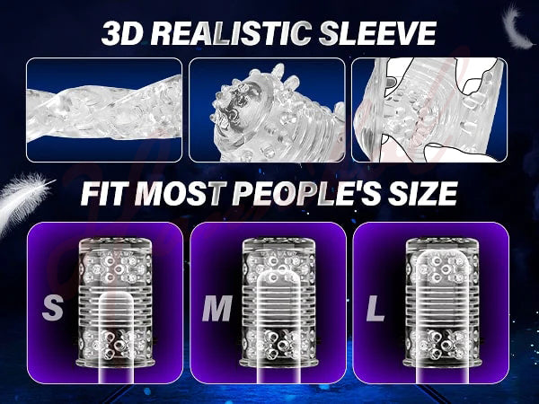7 Thrusting Rotating Modes Masturbator