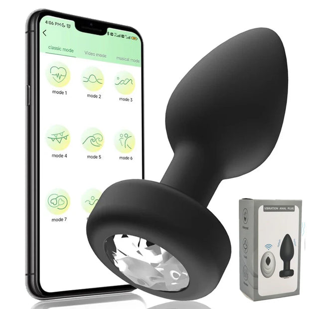 APP Remote Control Anal Plug Prostate Vibrator