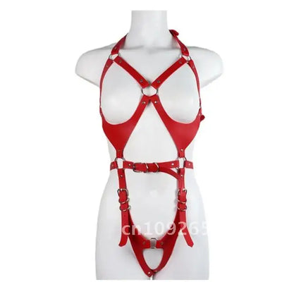 Adult Leather Bondage Bra