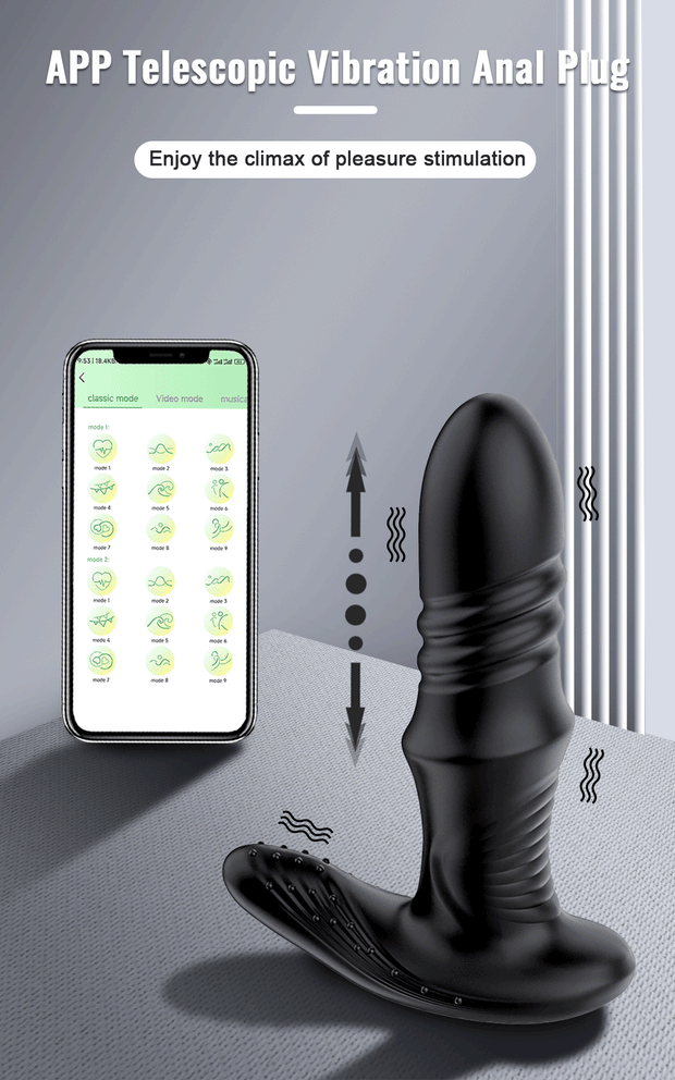 APP Bluetooth Vibrating Anal Plug