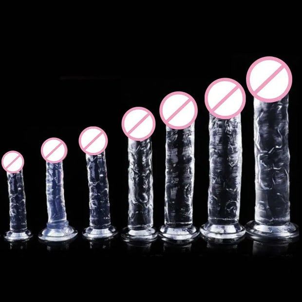 Transparent Jelly Penis Suction Cup Dildo