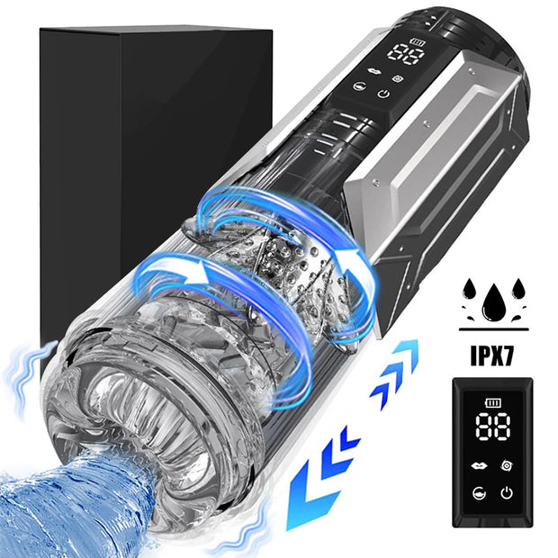 Telescopic Rotation Masturbator Cup