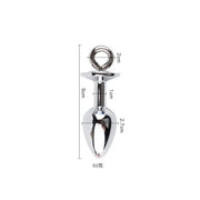 Traction Rope & Metal Anal Plug Set