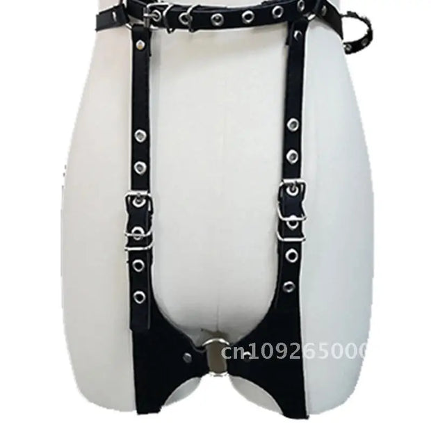 Adult Leather Bondage Bra