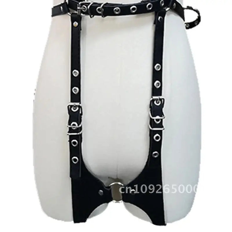 Adult Leather Bondage Bra