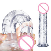 Transparent Jelly Penis Suction Cup Dildo