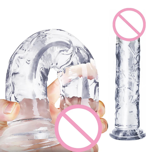 Transparent Jelly Penis Suction Cup Dildo