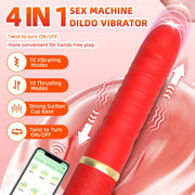 Anal Play Thrusting Dildo Vibrator