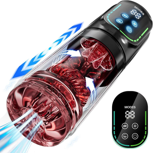 Telescopic Rotation Masturbator Cup