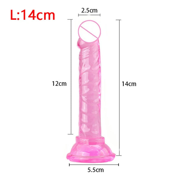 Realistic Crystal Jelly Dildos