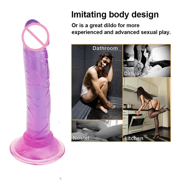 Realistic Crystal Jelly Dildos